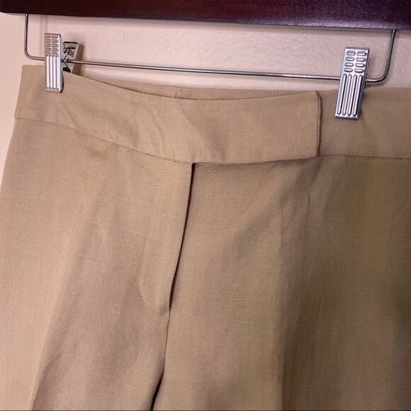 Linen Khaki Lined Dress Slacks Size 2 - Picture 6 of 13